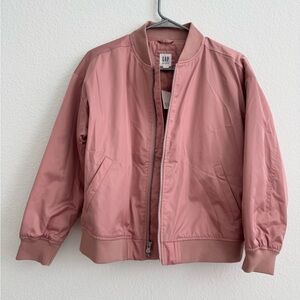 NWT GAP Kids Pink Bomber Jacket sz Large